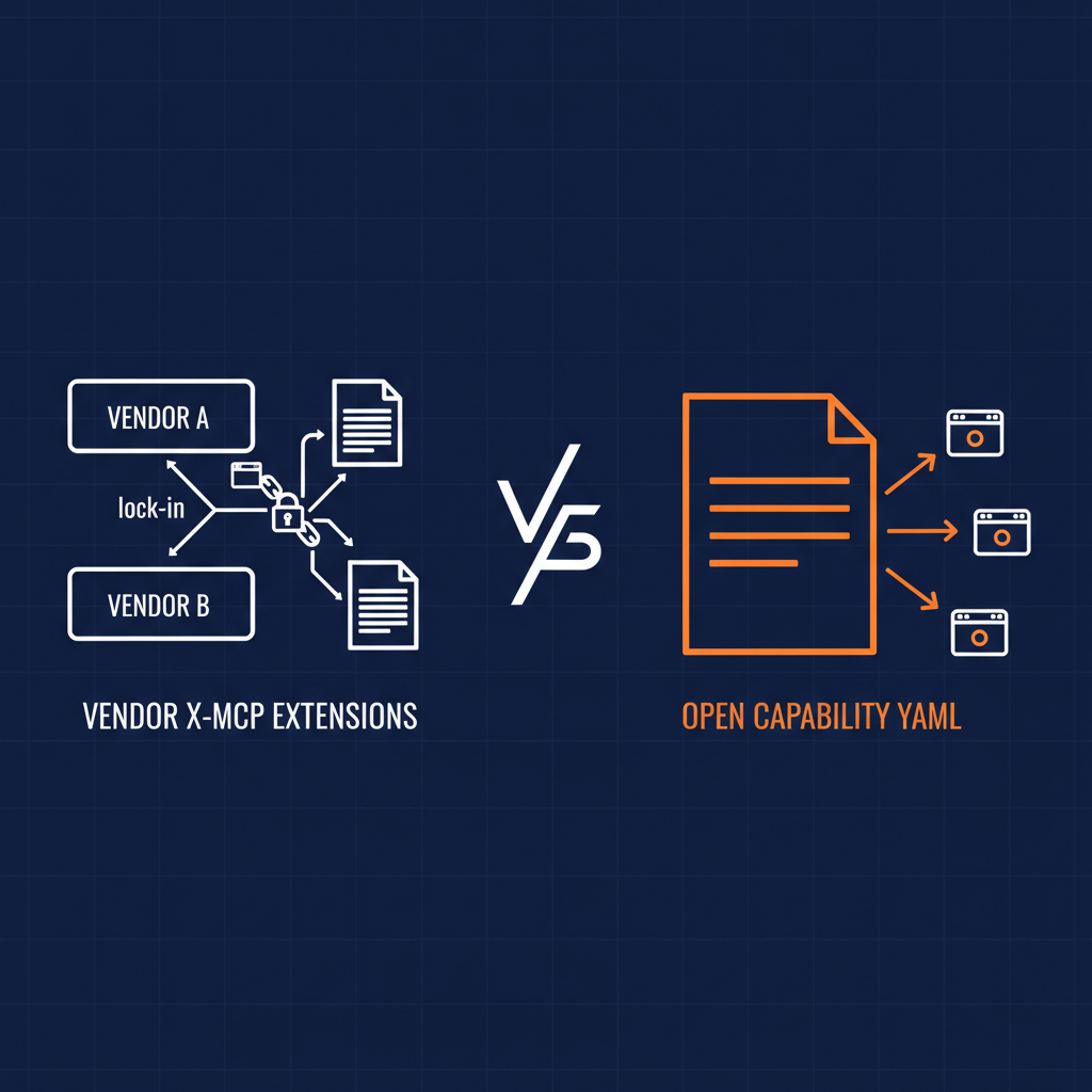 Capability YAML vs x-mcp: Why Vendor Extensions Aren't the Answer